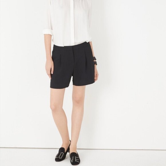 REBECCA MINKOFF NATHAN SHORTS - BLACK - LIKE NEW - Picture 1 of 10